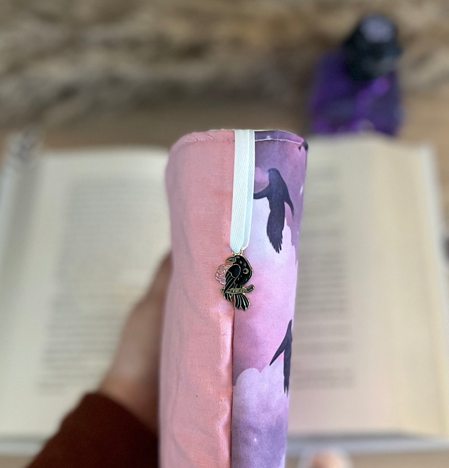 Protège livre « Corbeaux »