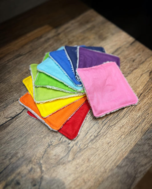 Lot de 10 lingettes arc-en-ciel