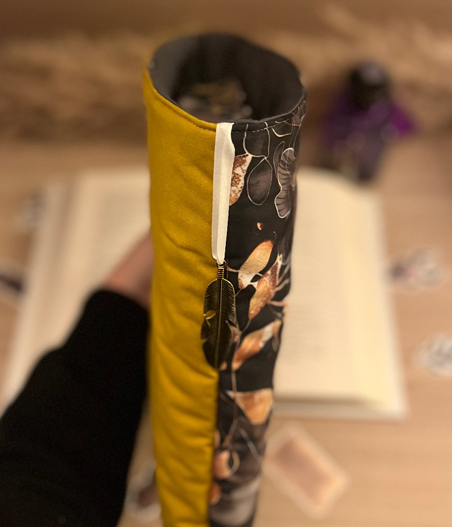Protège livre « Floraison dorée »