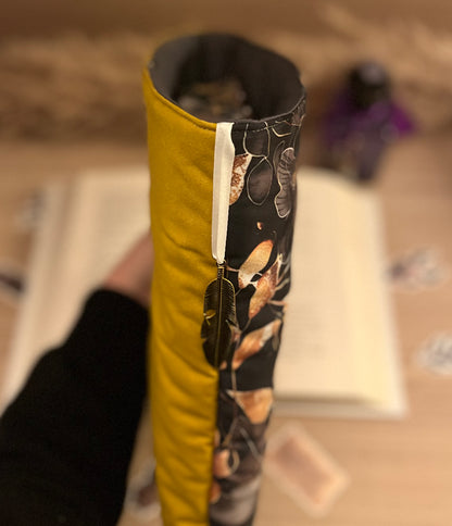 Protège livre « Floraison dorée »