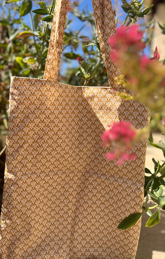 Totebag Éventail dorée