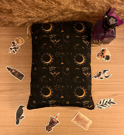 Protège livre « Lune dorée »